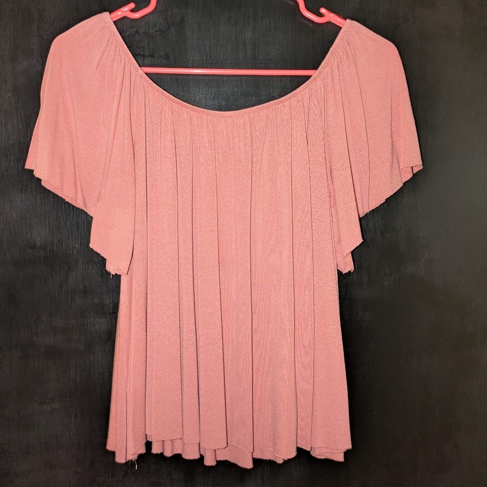 BP Soft Pink Pleated Blouse